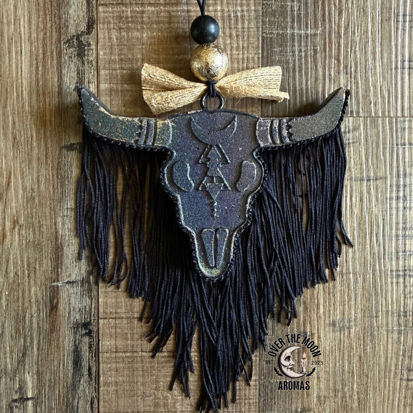 Black Steer Skull